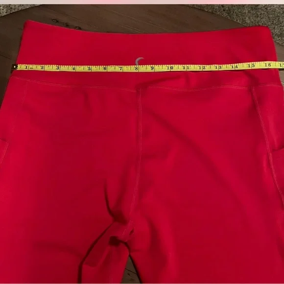 ZYIA Active Red and White Leggings - Picture 2 of 5